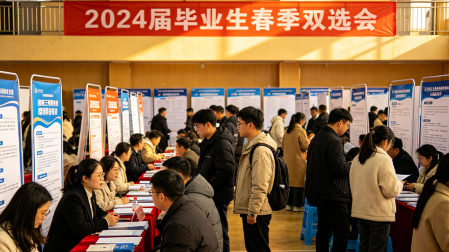 四川三河职业学院 2024届毕业生春季双选会顺利拉开序幕！